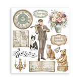 Stamperia Symphony Rub-On 20,5x23cm Assortment (6pcs) by Sara Alcobendas (DFLRBXG09)