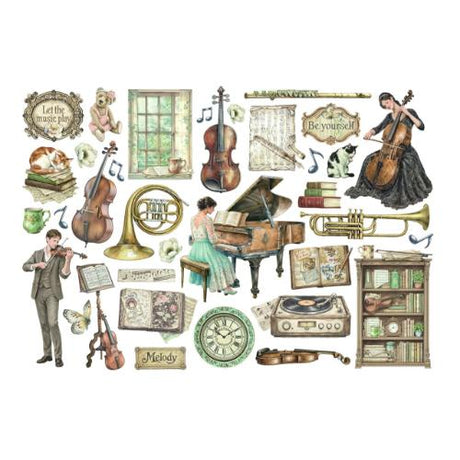 Stamperia Symphony Ephemera by Sara Alcobendas (DFLCT84)