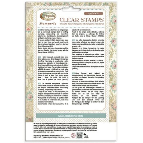 Stamperia Symphony Clear Stamp by Sara Alcobendas (WTK243)