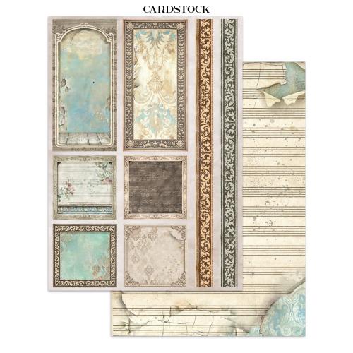 Stamperia Symphony Junk Journal Stickers, Backgrounds, Cut-Outs by Sara Alcobendas (SBJK24)