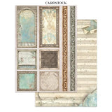 Stamperia Symphony Junk Journal Stickers, Backgrounds, Cut-Outs by Sara Alcobendas (SBJK24)