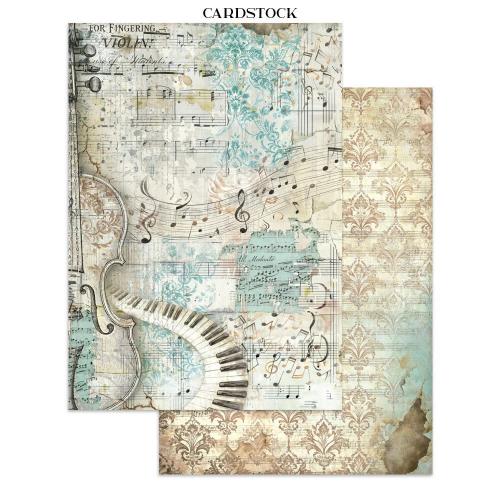 Stamperia Symphony Junk Journal Stickers, Backgrounds, Cut-Outs by Sara Alcobendas (SBJK24)