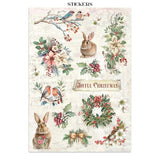 Stamperia Winter Magic Junk Journal Stickers, Backgrounds, Cut-Outs (SBJK25)