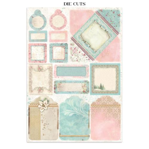 Stamperia Winter Magic Junk Journal Stickers, Backgrounds, Cut-Outs (SBJK25)