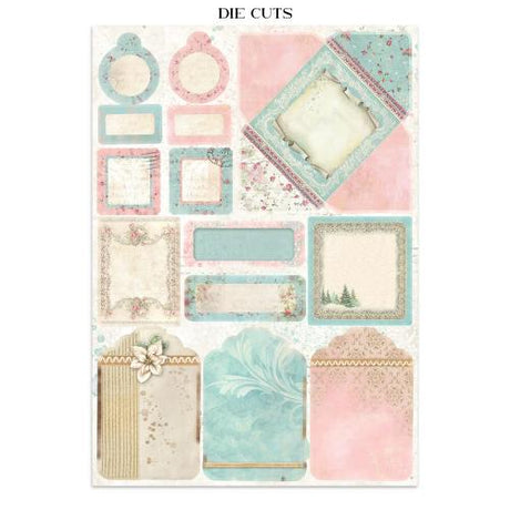 Stamperia Winter Magic Junk Journal Stickers, Backgrounds, Cut-Outs (SBJK25)