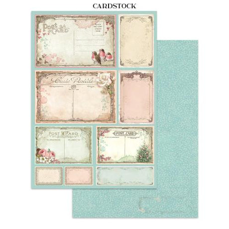 Stamperia Winter Magic Junk Journal Stickers, Backgrounds, Cut-Outs (SBJK25)