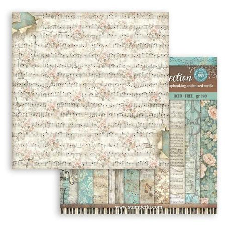Stamperia Symphony 12x12 Inch Paper Pack Maxi Background Selection by Sara Alcobendas (SBBL189) - Postage as per Actual