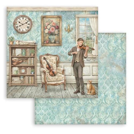 Stamperia Symphony 8x8 Inch Paper Pack by Sara Alcobendas (SBBS144)