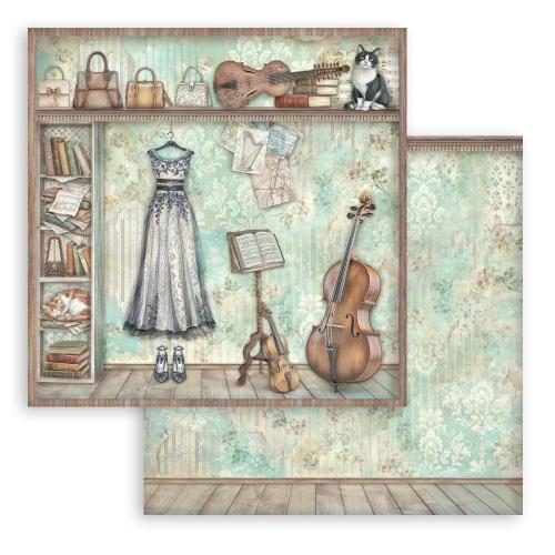 Stamperia Symphony 8x8 Inch Paper Pack by Sara Alcobendas (SBBS144)