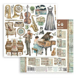 Stamperia Symphony 8x8 Inch Paper Pack by Sara Alcobendas (SBBS144)