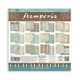 Stamperia Symphony 8x8 Inch Paper Pack Maxi Background Selection by Sara Alcobendas (SBBS145)