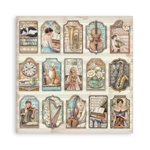 Stamperia Symphony 12x12 Inch Paper Pack (Single Face) by Sara Alcobendas (SBBXLB38) - Postage as per Actual