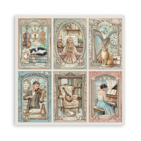 Stamperia Symphony 12x12 Inch Paper Pack (Single Face) by Sara Alcobendas (SBBXLB38) - Postage as per Actual