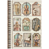 Stamperia Symphony A4 Rice Paper Selection (6pcs) by Sara Alcobendas (DFSA4XSP)