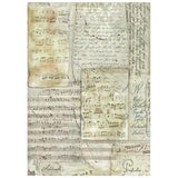 Stamperia Symphony A6 Rice Paper Backgrounds Selection (8pcs) by Sara Alcobendas (DFSAK6055)