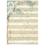 Stamperia Symphony A6 Rice Paper Backgrounds Selection (8pcs) by Sara Alcobendas (DFSAK6055)