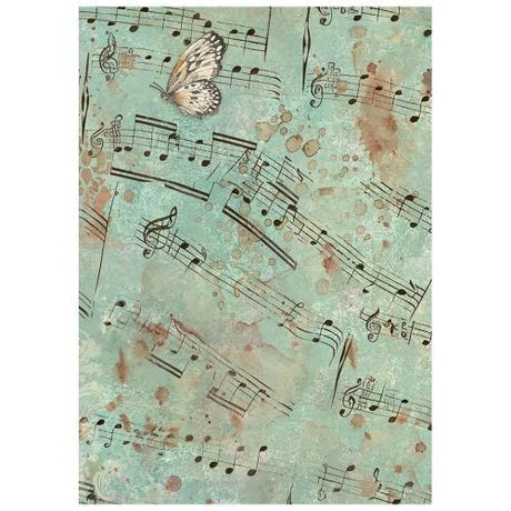 Stamperia Symphony A6 Rice Paper Backgrounds Selection (8pcs) by Sara Alcobendas (DFSAK6055)