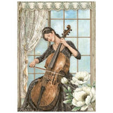 Stamperia Symphony A6 Mini Rice Paper (8pcs) by Sara Alcobendas (DFSA6X07)