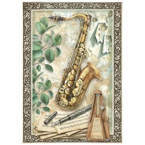 Stamperia Symphony A6 Mini Rice Paper (8pcs) by Sara Alcobendas (DFSA6X07)