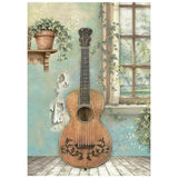 Stamperia Symphony A6 Mini Rice Paper (8pcs) by Sara Alcobendas (DFSA6X07)