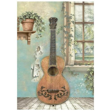Stamperia Symphony A6 Mini Rice Paper (8pcs) by Sara Alcobendas (DFSA6X07)