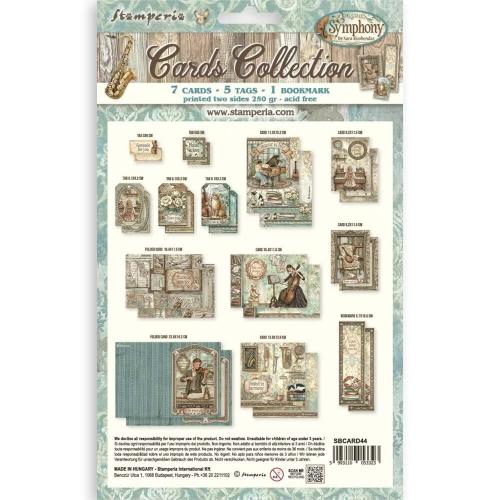 Stamperia Symphony Cards Collection by Sara Alcobendas (SBCARD44)