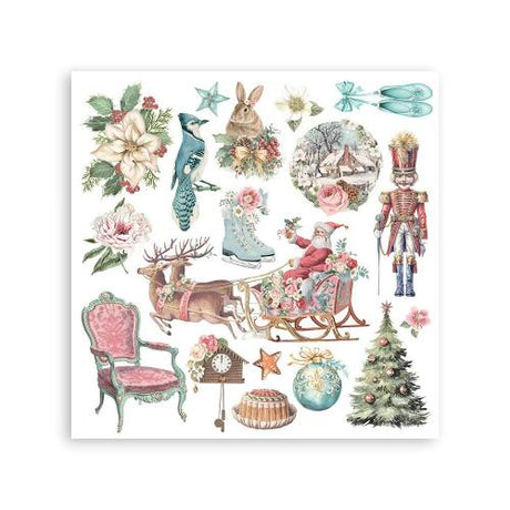 Stamperia Winter Magic Rub-On 15,5x15x5cm Assortment (6pcs) (DFLRBX18)
