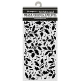Stamperia Thick Stencils 12x25cm Christmas Holly and Leaves (KSTDL172)