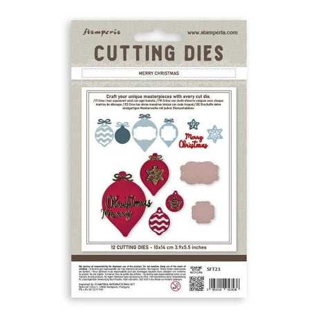 Stamperia A6 Cutting Dies Merry Christmas (SFT23)