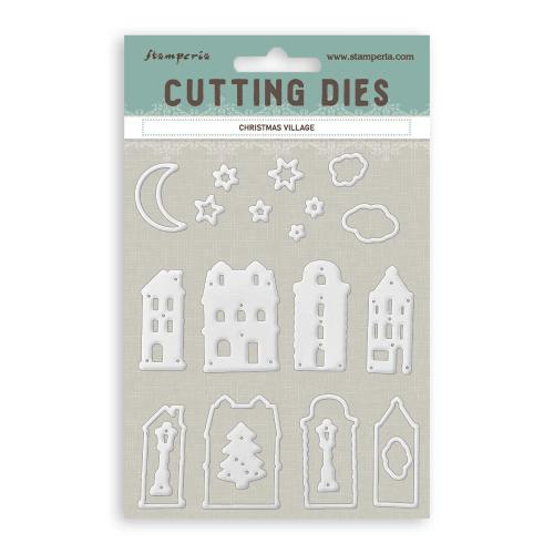 Stamperia A6 Cutting Dies Christmas Village (SFT25)
