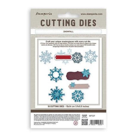 Stamperia A6 Cutting Dies Christmas Snowfall (SFT27)