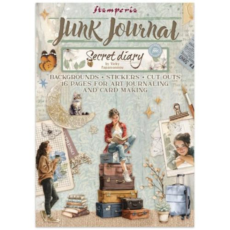 Stamperia Secret Diary Art Jounaling Selection by Vicky Papaioannou (BJS001) - Postage as per Actual