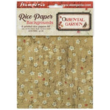 Stamperia Oriental Garden A6 Rice Paper Backgrounds Selection (8pcs) (DFSAK6057)