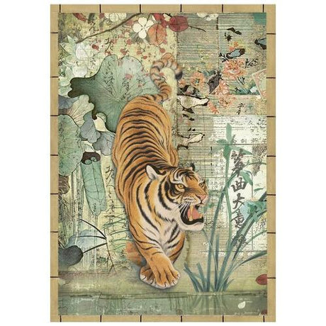 Stamperia Oriental Garden A6 Mini Rice Paper (8pcs) (DFSA6X08)