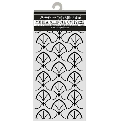 Stamperia Oriental Garden Thick Stencils 12x25cm Borders (KSTDL167)