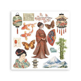 Stamperia Oriental Garden Rub-On 15,5x15,5cm Assortment (6pcs) (DFLRBX19)