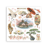 Stamperia Oriental Garden Rub-On 15,5x15,5cm Assortment (6pcs) (DFLRBX19)