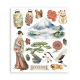 Stamperia Oriental Garden Rub-On 20,5x23cm Assortment (6pcs) (DFLRBXG11)
