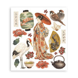 Stamperia Oriental Garden Rub-On 20,5x23cm Assortment (6pcs) (DFLRBXG11)
