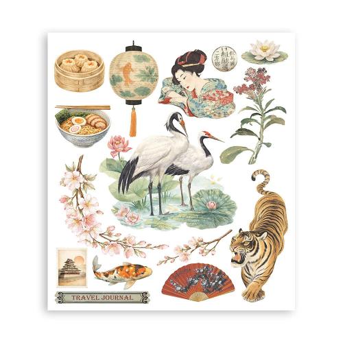 Stamperia Oriental Garden Rub-On 20,5x23cm Assortment (6pcs) (DFLRBXG11)