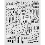 Stamperia Thick Stencils 20x25cm Christmas Village (KSTD217)