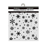 Stamperia Thick Stencils 12x12cm Christmas Snowflakes Pattern (KSTDS73)