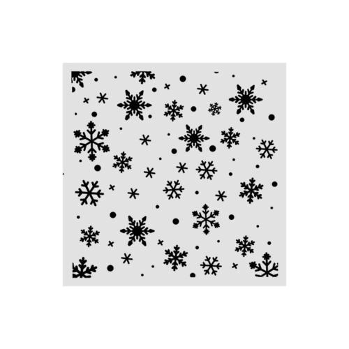 Stamperia Thick Stencils 12x12cm Christmas Snowflakes Pattern (KSTDS73)