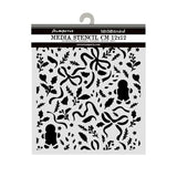 Stamperia Thick Stencils 12x12cm Christmas Ribbons and Gingerbread (KSTDS74)