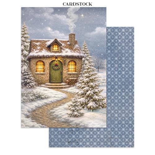 Stamperia Silent Night Junk Journal Stickers, Backgrounds, Cut-Outs (SBJK27)