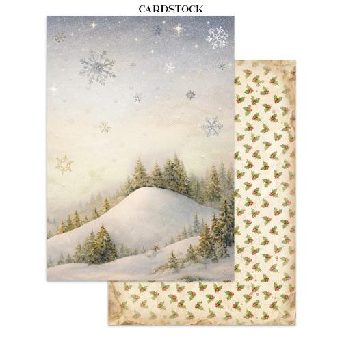 Stamperia Silent Night Junk Journal Stickers, Backgrounds, Cut-Outs (SBJK27)