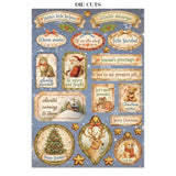 Stamperia Silent Night Junk Journal Stickers, Backgrounds, Cut-Outs (SBJK27)