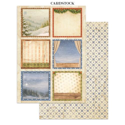 Stamperia Silent Night Junk Journal Stickers, Backgrounds, Cut-Outs (SBJK27)