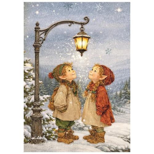 Stamperia Silent Night A6 Mini Rice Paper Selection (8pcs) (DFSA6X09)