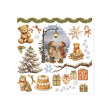 Stamperia Silent Night Rub-On 15,5x15x5cm Assortment (6pcs) (DFLRBX20)